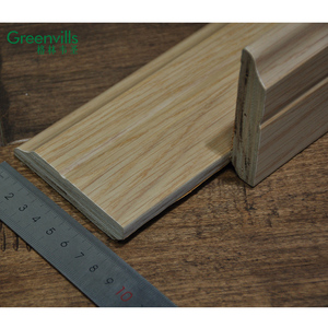 QCFLOOR buona qualità <span class=keywords><strong>in</strong></span> <span class=keywords><strong>legno</strong></span> massello battiscopa pavimento <span class=keywords><strong>in</strong></span> <span class=keywords><strong>rovere</strong></span> naturale battiscopa - Product Image 2