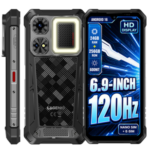 Téléphone robuste LAGENIO Rhino1 Pro, écran LCD 6,9 pouces 120 Hz, batterie 12000 mAh, LTE GSM, lampe <span class=keywords><strong>de</strong></span> camping, IP68/IP69K - Product Image 1