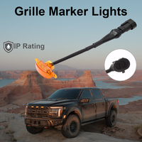 Feux de gabarit LED étanches Leadway 65W 3000 Lm 6000K avec faisceau de câblage, feux d'avertissement pour grille tout-terrain pour F150