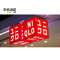 Letrero LED Cúbico para Exteriores P2.5mm, Pantalla LED Publicitaria 3D de Alta Resolución