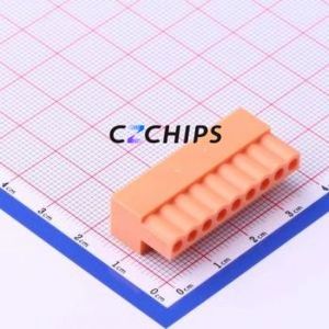 HT396K-3.96-9P Plug-in Terminal Block P=3.96mm Connector ( Connector Type: Male Plug )( Construction: 1x9P )( Pitch: 3.96mm ) - Product Image 2