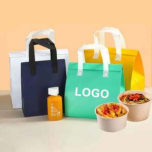 Sac isotherme personnalisé jetable en non-tissé, portable, écologique, imprimé, étanche, pour la livraison de repas - Product Image 2