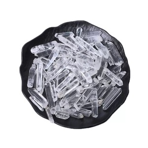 Vente en gros de baguettes de quartz clair, cristaux de graines de Lemuria, pierres semi-précieuses artisanales, style bohème, Feng Shui, guérison, décoration intérieure, cadeau DIY - Product Image 6