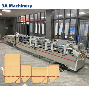 CQT-900 Vouwdozen Machine Crash Lock Bodem Map Gluer Machine Papier Map Machine Machine