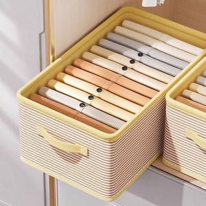 Kleidungsaufbewahrungsbox Kleiderschrank Rechteckig Zuhause Große Kapazität Stoff Faltbar Langlebig 10kg Platzsparend Moderner Einfacher Stil - Product Image 2