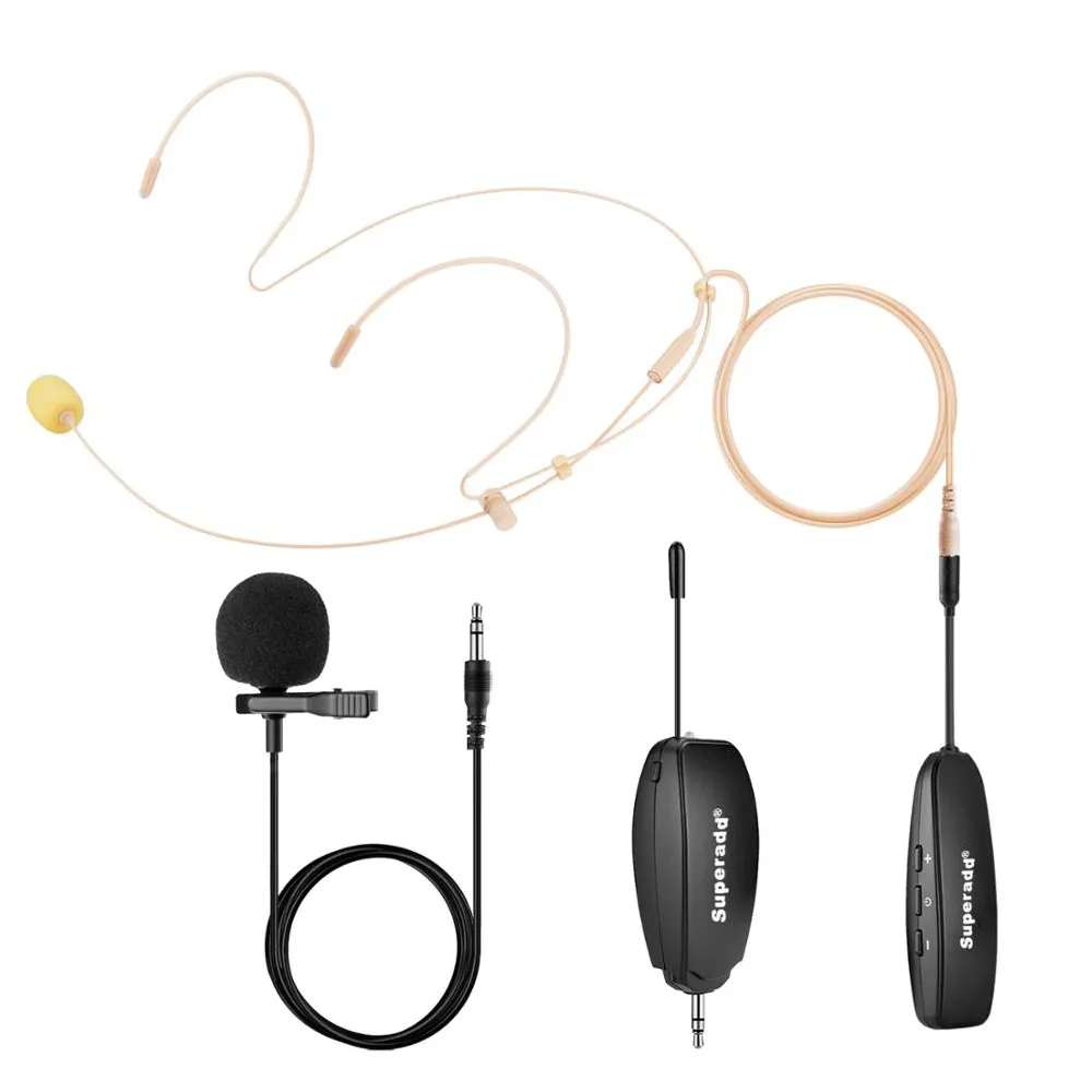 Human Design Wireless Skin Color Stage Mic UHF Wireless Microphone Multimedia Magnetic Removable Hook 3.5 6.5Mm Adapter