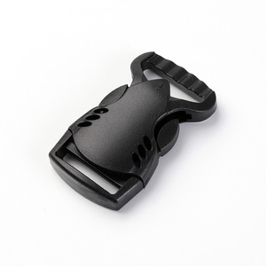 Plastic Belt Buckle 20mm Inner Diameter Adjustable Black Solid Color For <b>Backpacks</b> And <b>Trolley</b> Locks - Product Image 2