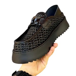 Mocassini da Uomo in Rete Intrecciata a Mano, Casual, Traspiranti, Leggeri, con Rialzo Interno, Versatili, alla Moda, <span class=keywords><strong>per</strong></span> Camminata Quotidiana - Product Image 5