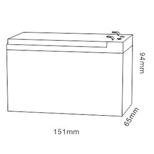 แบตเตอรี่ Mhb MS9-12 แบบไม่ต้องบำรุงรักษาชนิดตะกั่ว-กรด VRLA UPS 12V 9ah 20hr ชาร์จได้ สำหรับระบบไฟฉุกเฉิน - Product Image 2