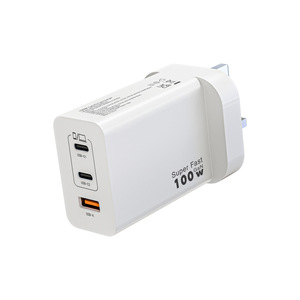 Cargador rápido multipuerto GaN de alta potencia de 100W, estándar del Reino Unido, compatible con Apple iPhone 16, teléfonos Samsung y portátiles Samsung. - Product Image 3