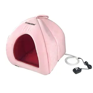 加熱パッド加熱犬用ベッド猫ケージ付き小型ペットハウス用電子製品