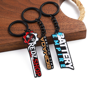 Quà Tặng Lưu Niệm Khuyến Mại Móc Khóa Men Kẽm Hợp Kim Kim Loại Móc Chìa Khóa De Pistola 2D 3D Logo Thư Thương Hiệu Vòng Chìa Khóa Với Logo - Product Image 1