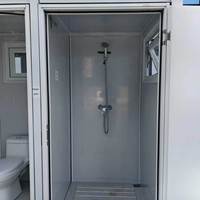 Cabine de douche et toilettes portables, conteneur mobile, mini-maison, toilettes à la turque, salle de bain mobile pour camping