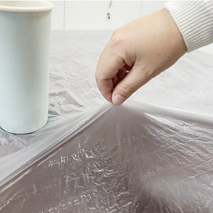 Disposable Nylon <strong>Cover</strong> for <strong>Tables</strong> One Time Use Pe <strong>Plastic</strong> <strong>Table</strong> <strong>Cover</strong> Tablecloth for Round square Desk - Product Image 5