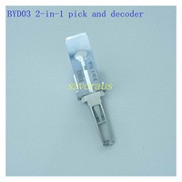 Outils Lishi BYD03 en alliage d'aluminium, outil 2 en 1 pour déverrouillage et décodage, serrurier professionnel, serrure électrique, serrure de porte