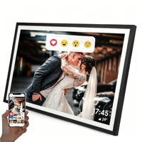 Bingkai Foto Digital 15.6 Inci WiFi Smart Cloud Frameo App 1080P IPS Layar Sentuh 32GB Sensor Gravitasi Potret