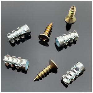 ปลั๊กขยายเหล็ก M6x14 แบบมีฟันเลื่อย สำหรับงานก่อสร้าง เกรด A เกลียวหยาบ ชุบสังกะสี - Product Image 1