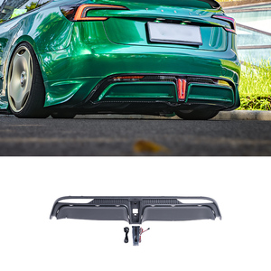 Kit carrosserie en plastique PP noir brillant pour Tesla Model 3/Y Highland 2023, finition polie, accessoires de tuning extérieur, diffuseur arrière - Product Image 1