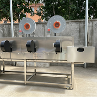 Dégraissant et sécheur de pièces robuste en acier inoxydable SUS304, type convoyeur, pour copeaux métalliques, huiles et ferraille, compatible avec laveuses de pièces, tours CNC, fraiseuses et rectifieuses