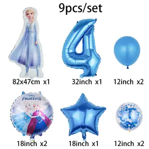 Frozen Elsa Olaf Folie Ballonnen Meisje Verjaardagsfeestje Helium Globos Decoraties Baby Shower Kids Cartoon Sneeuw Speelgoed Anna Ballon