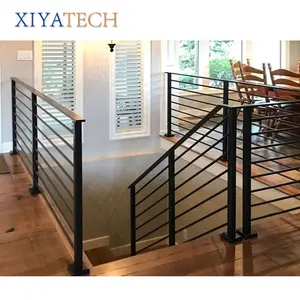 XIYATECH Good Quality Black Stainless Steel Cable Stairs Balustrades Handrails