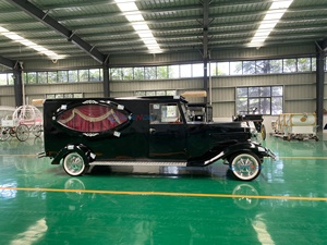 Factory Customized Vintage Black Coffin Carriage Horse Wagon Antique Electric Buggy Electric Funeral Horse Hearse - Product Image 3