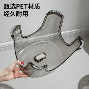 Transparent Plastic <b>Stool</b> Minimalist Design Thickened Durable Home Living Room Furniture Round <b>Seat</b> Childrens Shoe Changing - Product Image 2