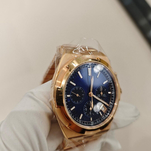 Reloj Cronógrafo Premium para Hombre, Tono Oro Rosa de 18K, Esfera Azul, Movimiento Automático con Bisel Taquímetro - Product Image 2