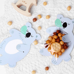 Sac à bonbons <span class=keywords><strong>Koala</strong></span> 25 pièces, emballage de bonbons, ours Animal mignon lapin <span class=keywords><strong>Koala</strong></span>, fête d'anniversaire, cookies de mariage, avec cartes de vœux - Product Image 5