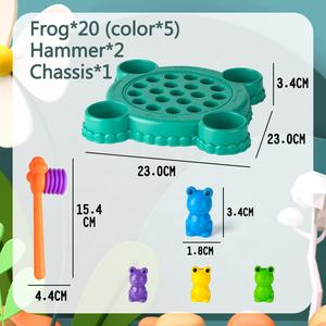 Jouets éducatifs <span class=keywords><strong>montessori</strong></span> pour enfants, <span class=keywords><strong>marteau</strong></span> interactif, <span class=keywords><strong>jeu</strong></span> de grenouille - Product Image 2