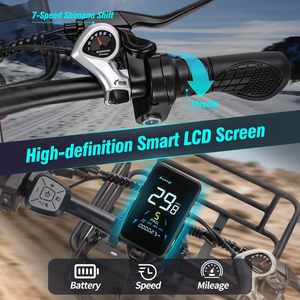 Best Selling Ridsart MN20-20Ah 48V 1000W 20Ah Rear <b>Hub</b> Motor 7-Speed Folding Bike 20" Disc Fat Tire Adult Lithium Electronic - Product Image 2