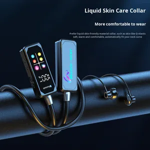 <span class=keywords><strong>Écouteur</strong></span>s Sportifs à Bandeau de Cou <span class=keywords><strong>avec</strong></span> Écran Couleur, Affichage Numérique LED, Chipset JL, Karaoké, Streaming <span class=keywords><strong>en</strong></span> Direct, Étanchéité IPX-5, Réduction Active du Bruit (ANC) pour Bluetooth 5.0 - Product Image 4