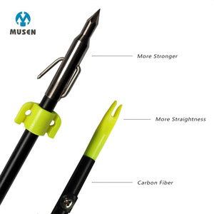Articles de pêche et de chasse Bowfishing 8mm Fiberglass Shaft Barb <span class=keywords><strong>Grappin</strong></span> Point Flèches de pêche Fit for Commpound Bows - Product Image 2
