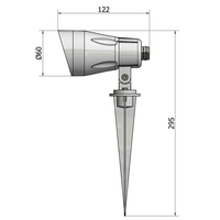 Spot lumineux led 3w à technologie COB, réglable, pour jardin extérieur, étanche IP65