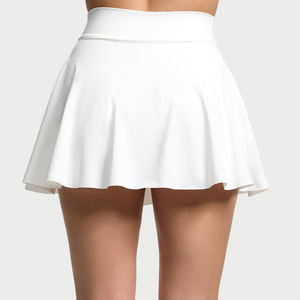 กระโปรงกีฬาผู้หญิงแบบ 2 in 1 สำหรับเล่นพิคเคิลบอลและเทนนิส ทรงเอววี ช่วยให้ความอบอุ่น - Product Image 5