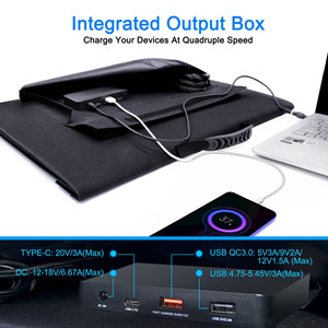 ACOPower 240W Foldable <b>Solar</b> Panel With ProteusX 20A <b>Charge</b> <b>Controller</b> - Product Image 5