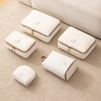5 ensembles de cubes de rangement Taslan, organiseur de vêtements pour valise, essentiels de voyage avec sac à chaussures et trousse de toilette, accessoires de bagages