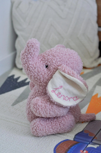 <span class=keywords><strong>Peluche</strong></span> Elefante Personalizzato <span class=keywords><strong>con</strong></span> <span class=keywords><strong>Nome</strong></span> Ricamato per Baby Shower e Decorazione Cameretta - Product Image 4