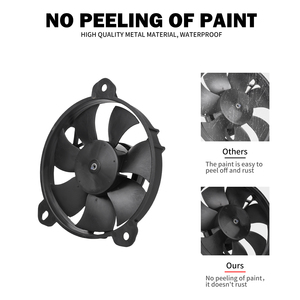 Ventilateur de refroidissement du radiateur de moto noir pour Hyper Motard Street Fighter 821 848 850 936 1098 1100 2012-2015 2016 2017 - Product Image 4