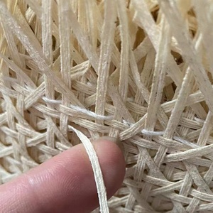 Open geweven katoenen webbingrol, 100% handgeweven net, handgemaakt katoenen gaas, rotan riet webbing, meubelmaterialen - Product Image 5