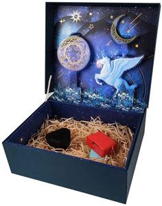 Creative Starry Sky Blue Large <strong>Gift</strong> Box for Anniversary Birthdays Hanukkah <strong>Mothers</strong> Day <strong>Grooms</strong> <strong>Gifts</strong> Engagements Package - Product Image 4