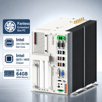 PC industriel sans ventilateur pour vision industrielle Intel 12-14e génération Q670 avec 5 ports LAN Intel 2.5GbE et slot PCIe X16 pour inspection visuelle AOI