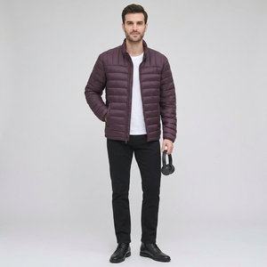 Chaqueta de Invierno Acolchada de Alta Calidad, Personalizada, con Cuello Alto, de Lona Transpirable, de Secado Rápido, con Relleno de Cuero Vegano, Diseño Personalizado OEM - Product Image 1