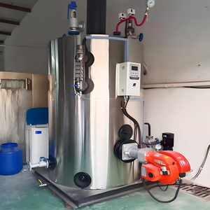 Chaudières générateurs de vapeur verticales industrielles de 1 à 1,5 tonne, alimentées au combustible biomasse (sciure de <span class=keywords><strong>bois</strong></span>, <span class=keywords><strong>granulés</strong></span>) 0,05 à 1 tonne - Product Image 1