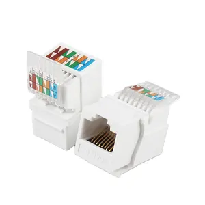Tùy chỉnh UTP Cat6 mô-đun mạng với RJ45 kết nối adapter Keystone Jack Ổ cắm thông tin toolless cáp CAT6 Keystone jack - Product Image 1