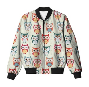 Meilleures ventes de blousons bombardiers longs au design classique Variété à la mode avec veste à sublimation à chaud avec logo à l'avant - Product Image 6