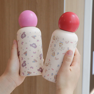 Hot Sell 400ml Stainless Steel Cup Mini Water <b>Bottle</b> For Kids Cute Water Cup Pocket Cup Portable - Product Image 3