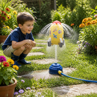 Lanceur de rôtissoire à eau rotative à 360 degrés pour tuyau d'arrosage, jouet aquatique d'extérieur pour enfants, idéal pour le jardin, la pelouse et les jeux aquatiques estivaux, cadeau
