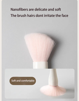 Nouvelle coque de conception innovante 5 en 1, miroir portable pour pinceaux de maquillage, mini accessoires de voyage, étui pour pinceaux de contour et de fard à paupières, 3 couleurs