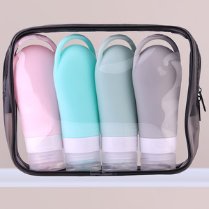 Bouteilles en silicone Swim Gear (3 tailles)-Récipients de shampooing et de lavage corporel imperméables pour les voyages en <span class=keywords><strong>piscine</strong></span>/plage - Product Image 2